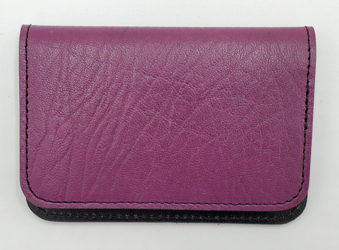 Leather Cardholder - Irises