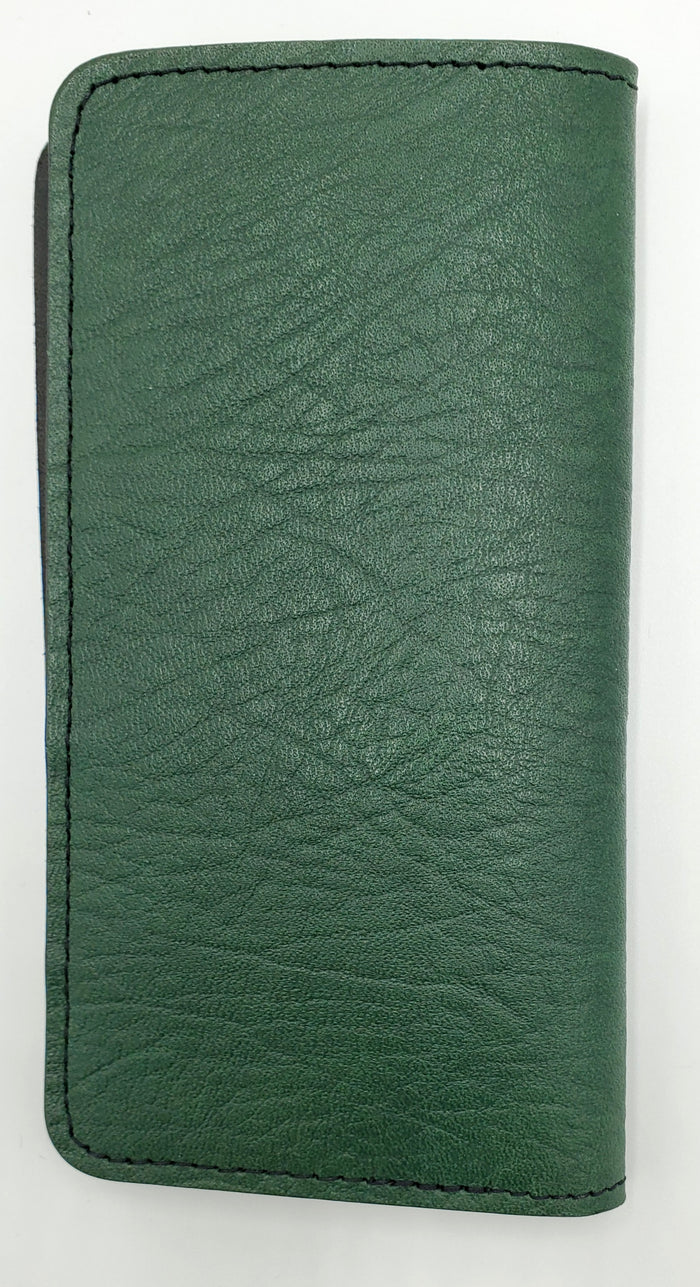 Leather Checkbook Holder/Wallet - Celtic Knot