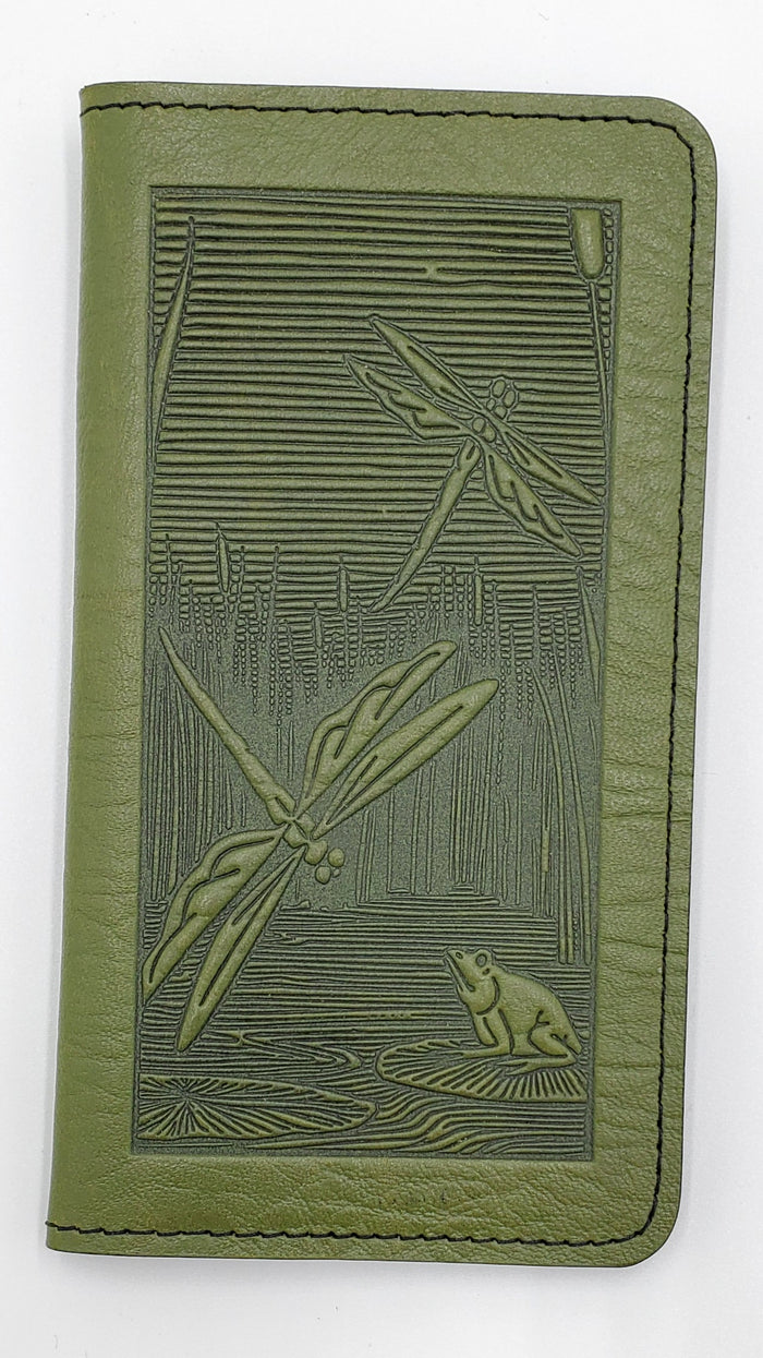 Leather Smartphone Wallet - Dragonflies