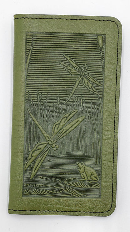 Leather Smartphone Wallet - Dragonflies