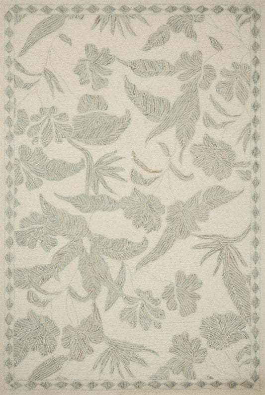 The Rug Corner Loloi Lenore Ivory / Sky