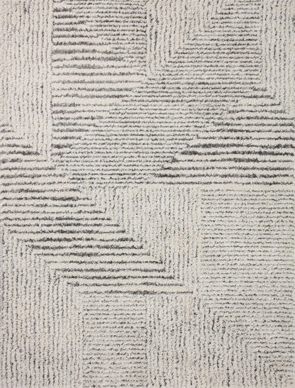 The Rug Corner Loloi Levitt Shag Ivory / Grey