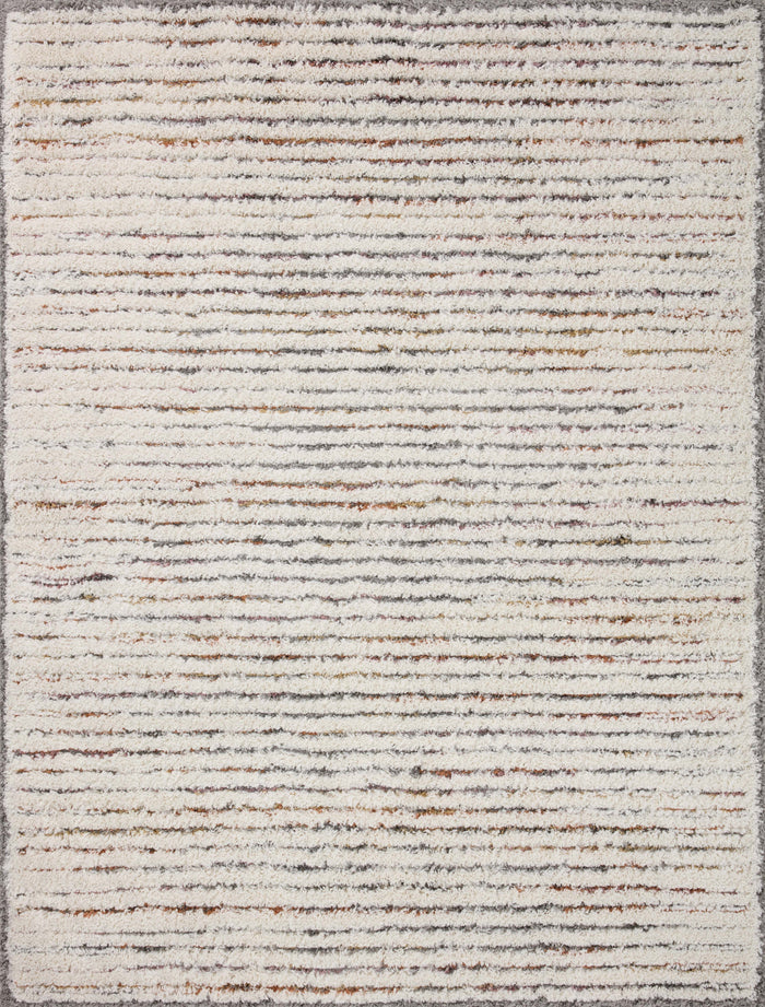 The Rug Corner Loloi Levitt Shag Ivory / Multi