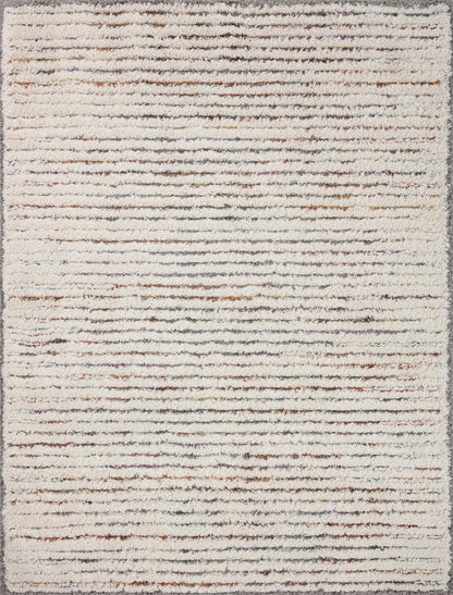 The Rug Corner Loloi Levitt Shag Ivory / Multi