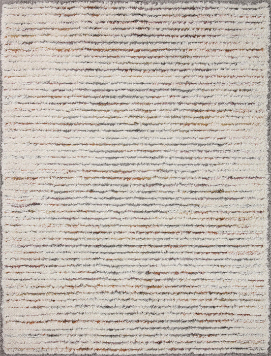 The Rug Corner Loloi Levitt Shag Ivory / Multi