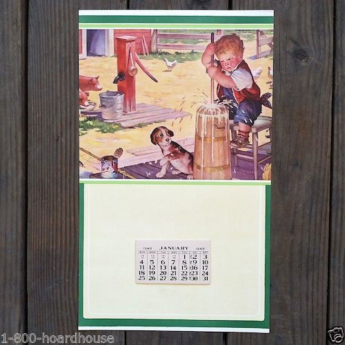 LIFES UPS AND DOWNS Promotional Store Calendar 1948
