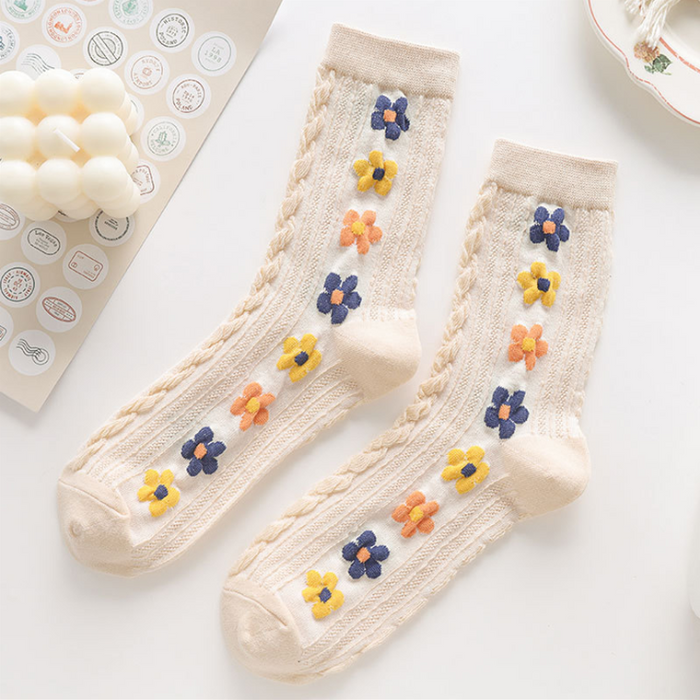 Lilyrhyme™ Cute Little Flower Socks (5 Pairs)