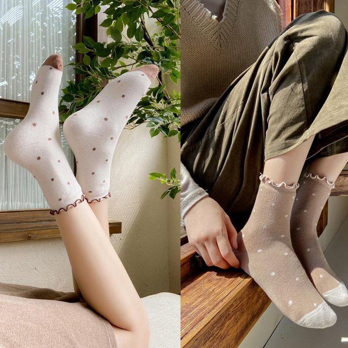 Lilyrhyme™ Ladies Polka Dot Retro Socks