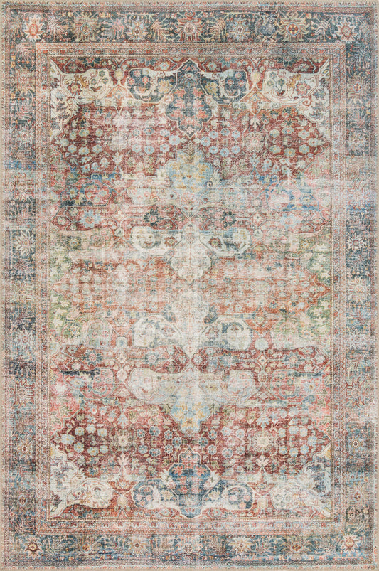 The Rug Corner Loloi II Loren Brick / Multi