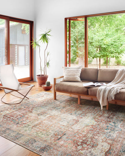 The Rug Corner Loloi II Loren Brick / Multi