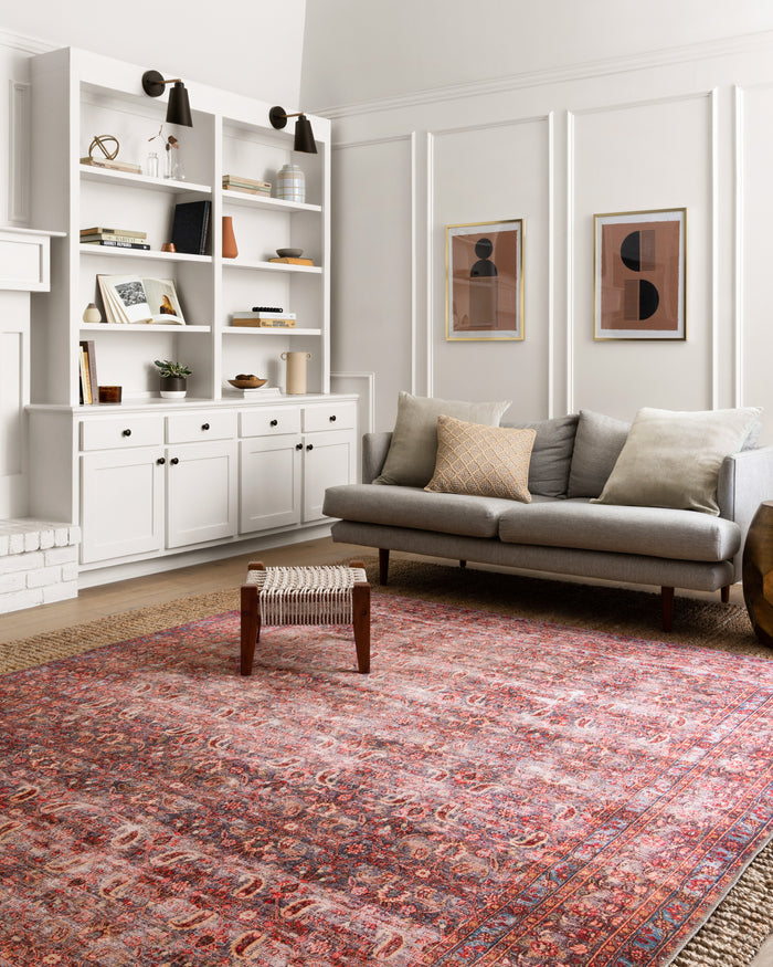 The Rug Corner Loloi II Loren Eggplant / Crimson