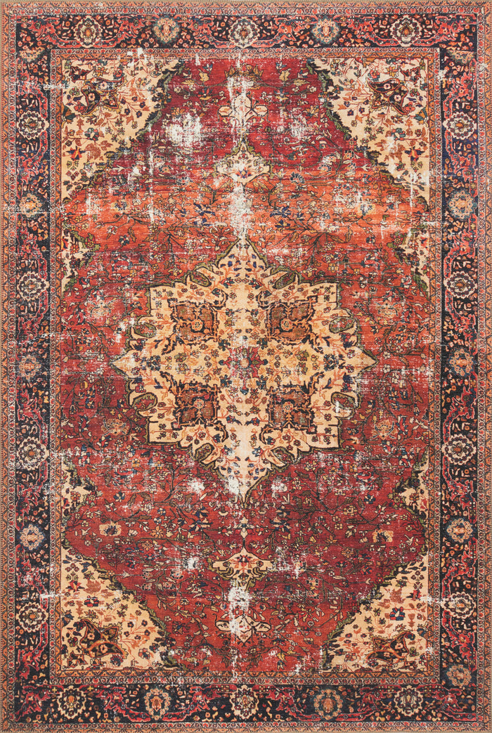 The Rug Corner Loloi II Loren Red / Navy
