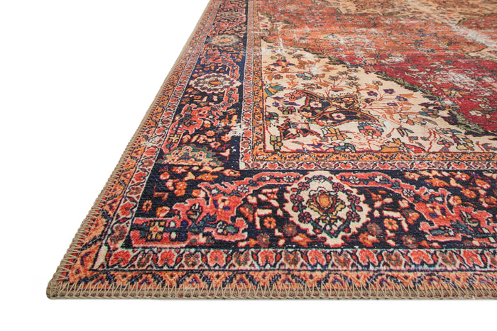 The Rug Corner Loloi II Loren Red / Navy