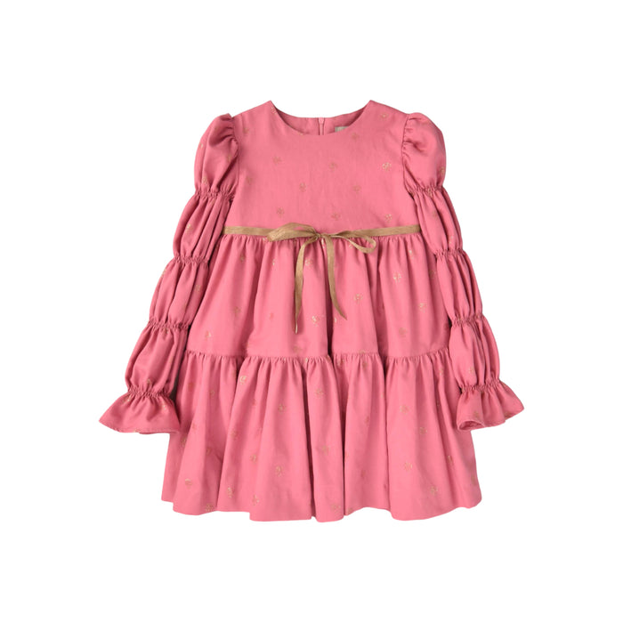 Margarate Glitter Pink Girl Dress