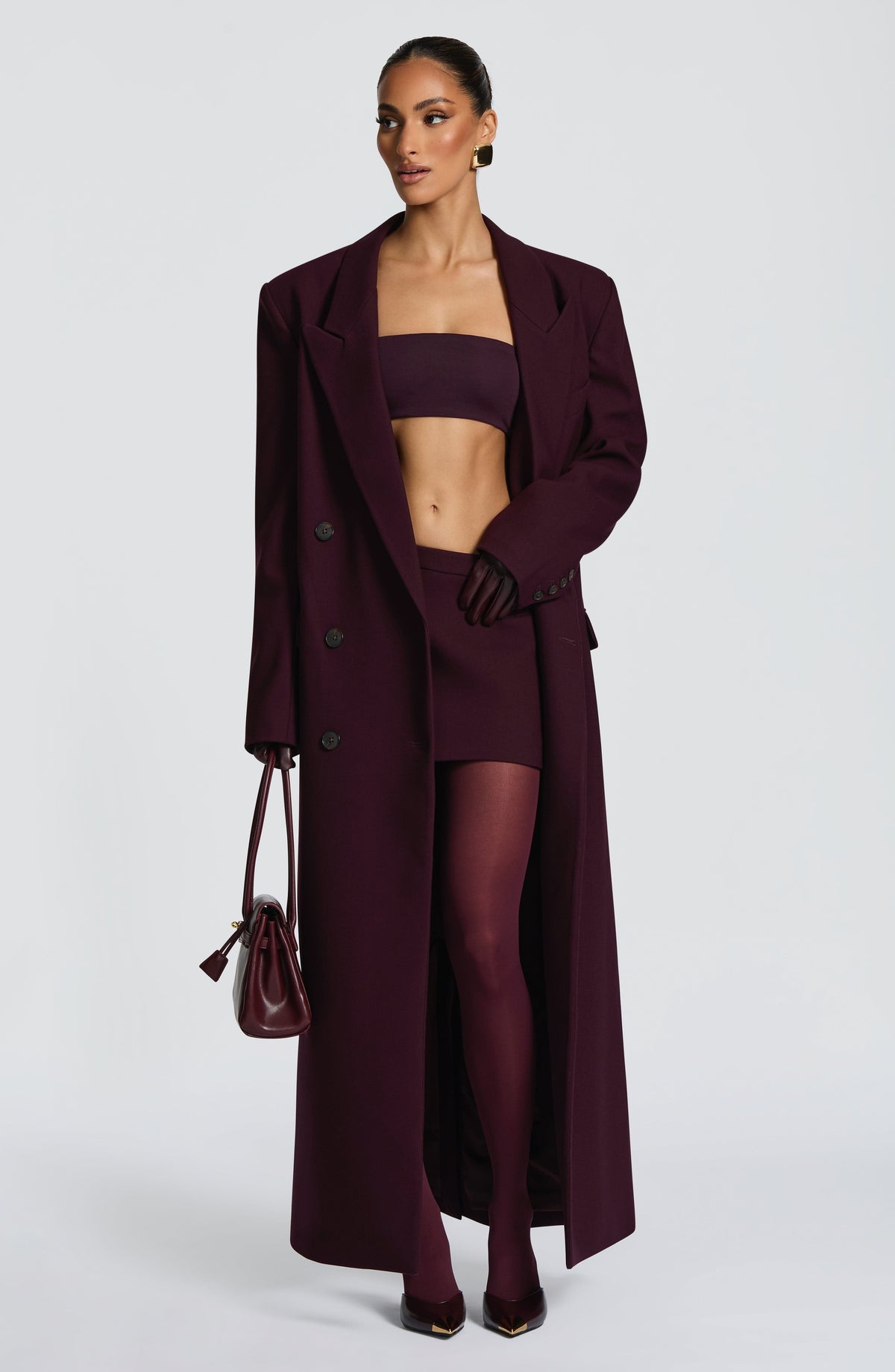 Michelle Coat - Plum