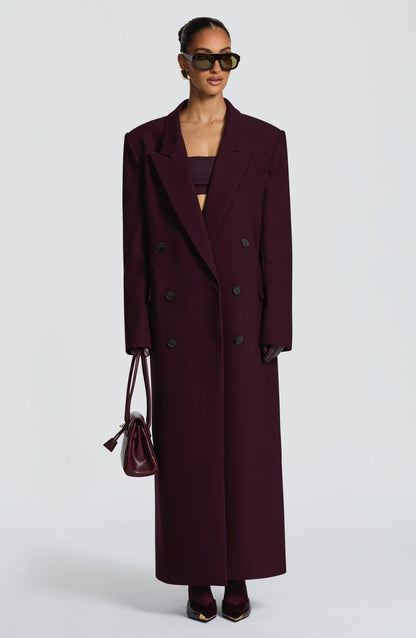 Michelle Coat - Plum