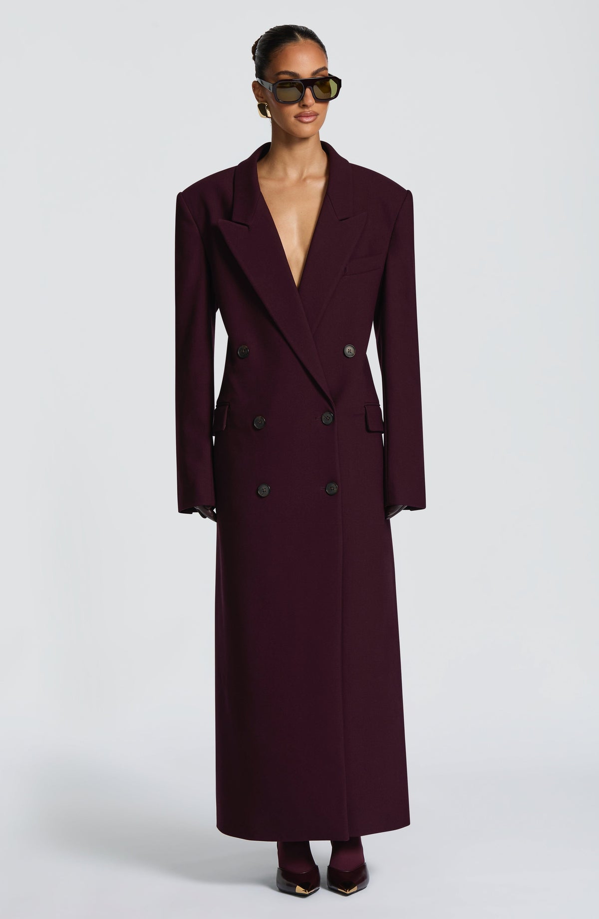 Michelle Coat - Plum
