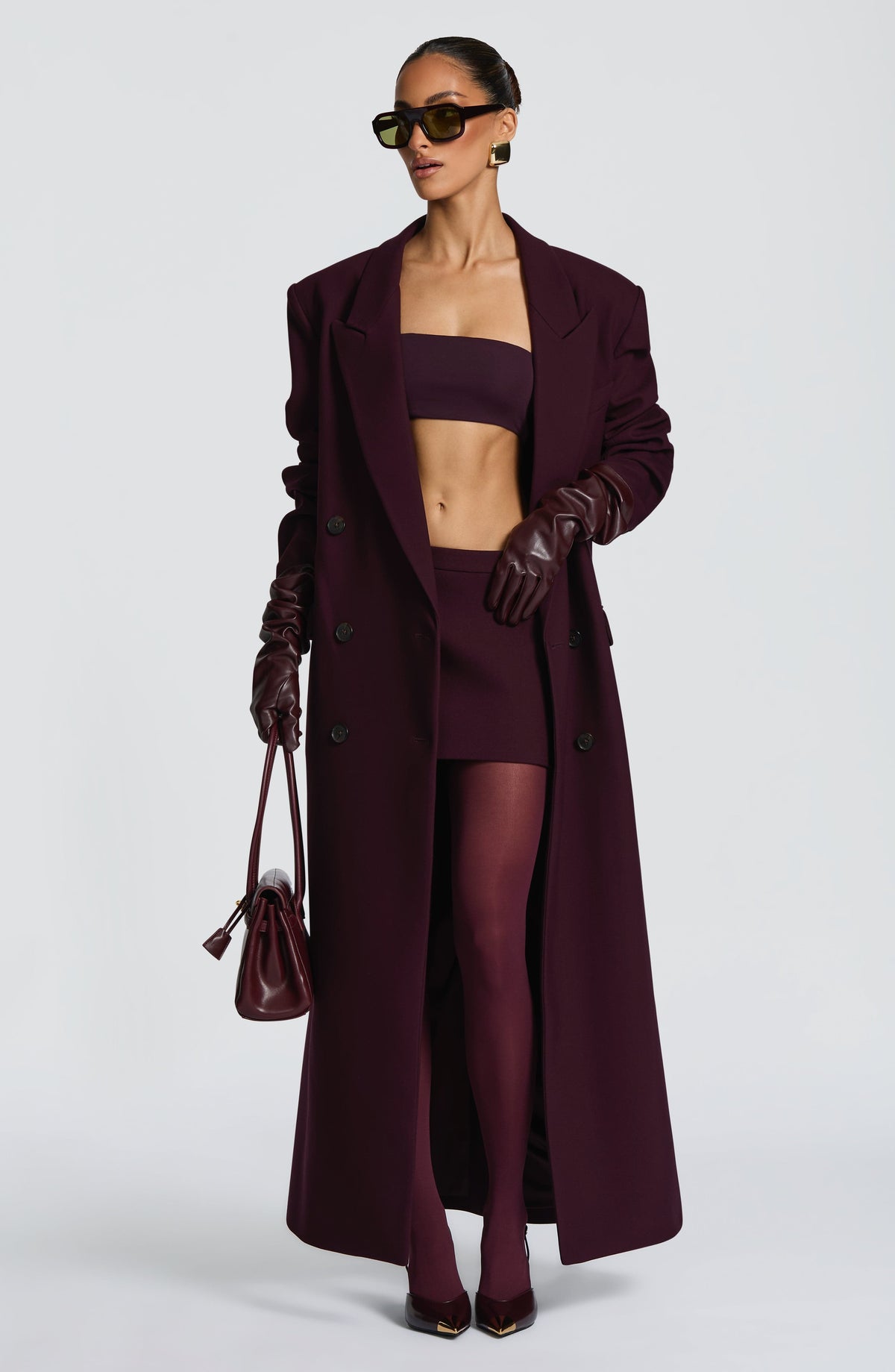 Michelle Coat - Plum