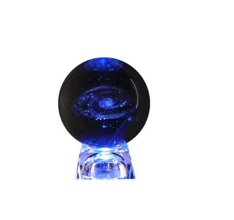 Gadget Gerbil 60mm Luminous base Milky Way Galaxy Crystal Ball