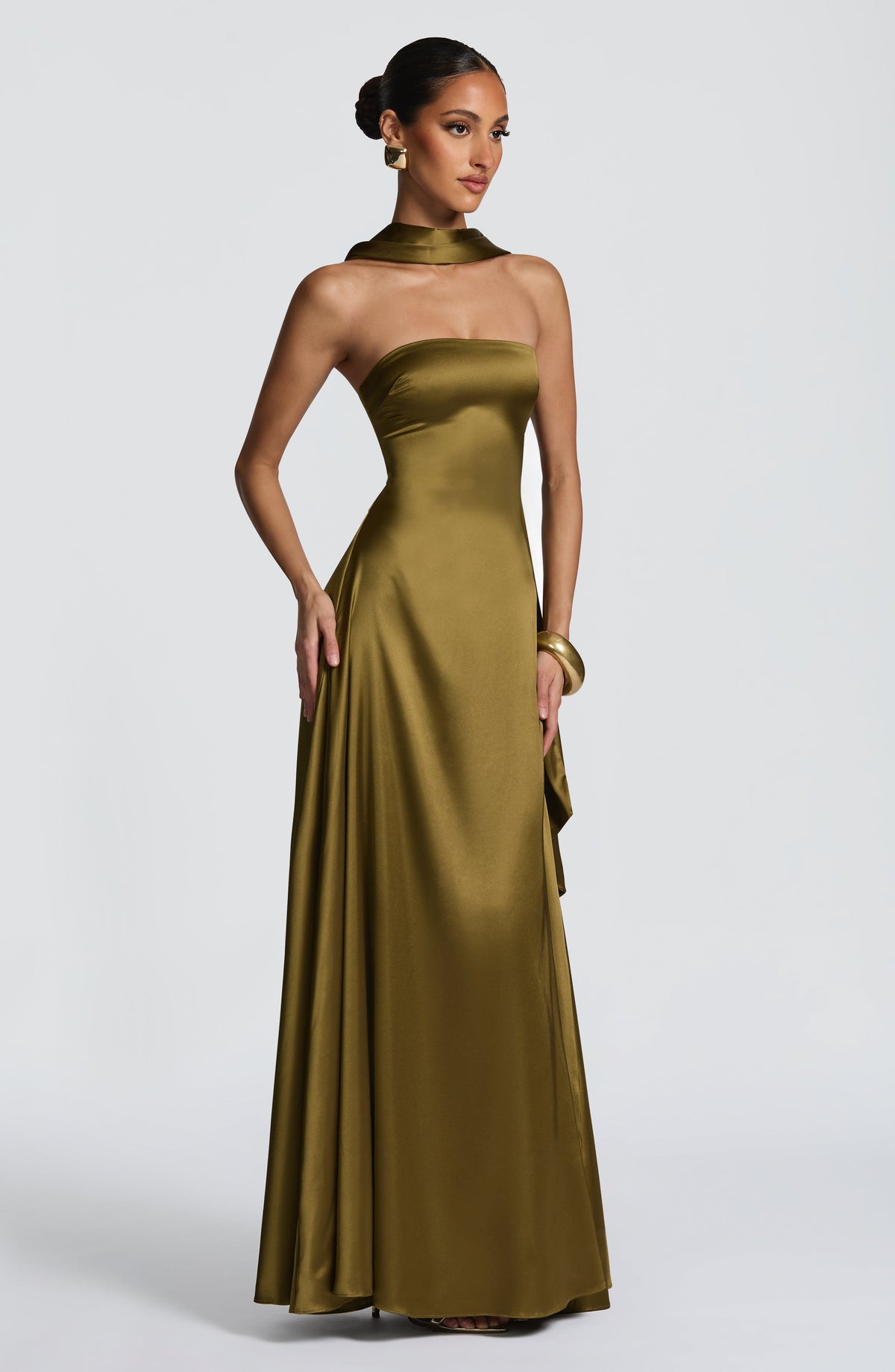 Morven Maxi Dress - Deep Olive