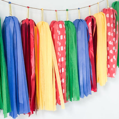 Mushroom Video Game Tassel Garland