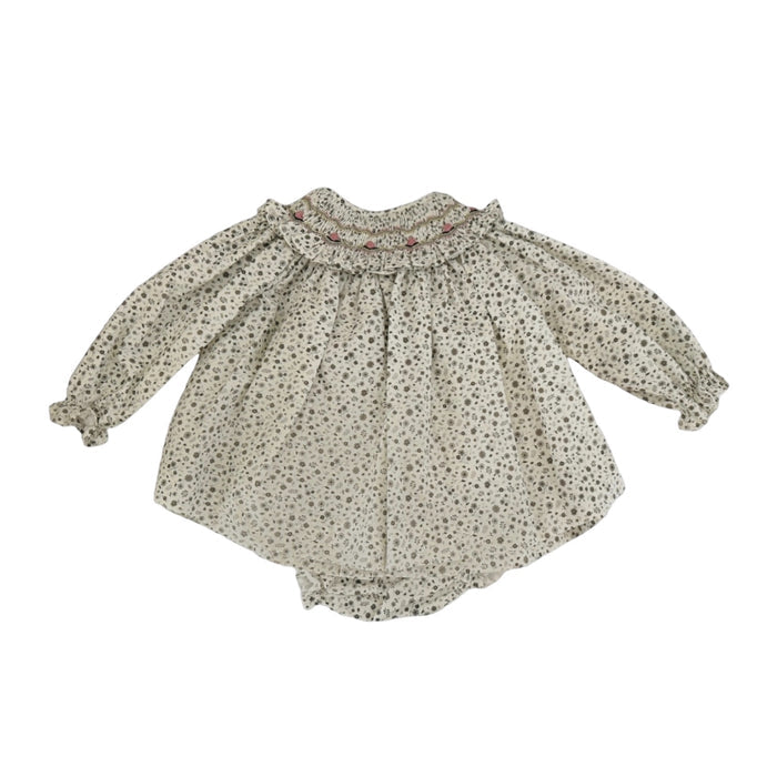 Nathalie Handsmocked 2-piece Black Set