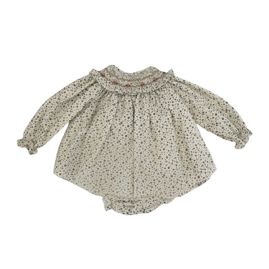 Nathalie Handsmocked 2-piece Black Set