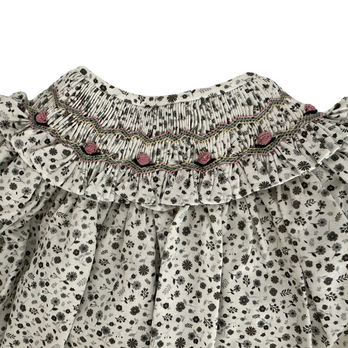 Nathalie Handsmocked 2-piece Black Set