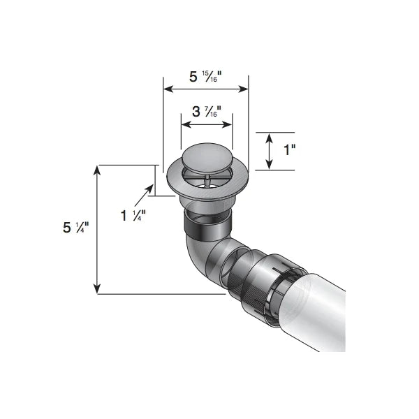 NDS - 430 - 3'' & 4'' Pop-up Emitter w/ Elbow and Corrugated Pipe Adapter