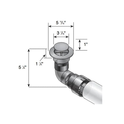 NDS - 430 - 3'' & 4'' Pop-up Emitter w/ Elbow and Corrugated Pipe Adapter