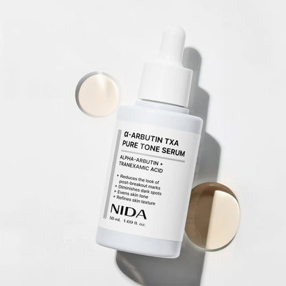 NIDA Alpha-Arbutin TXA Pure Tone Serum - skaistinantis veido serumas