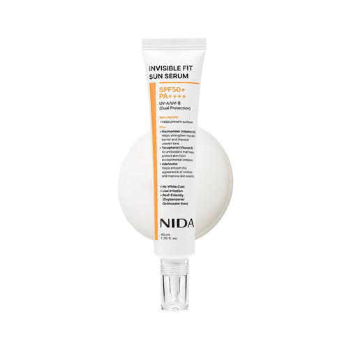 NIDA Invisible Fit Sun Serum - apsauginis veido serumas nuo saulės