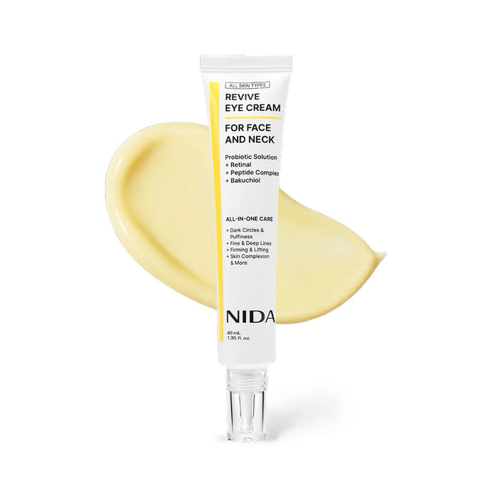 NIDA Revive Eye Cream For Face And Neck - stangrinamasis kremas paakiams, veidui ir kaklui