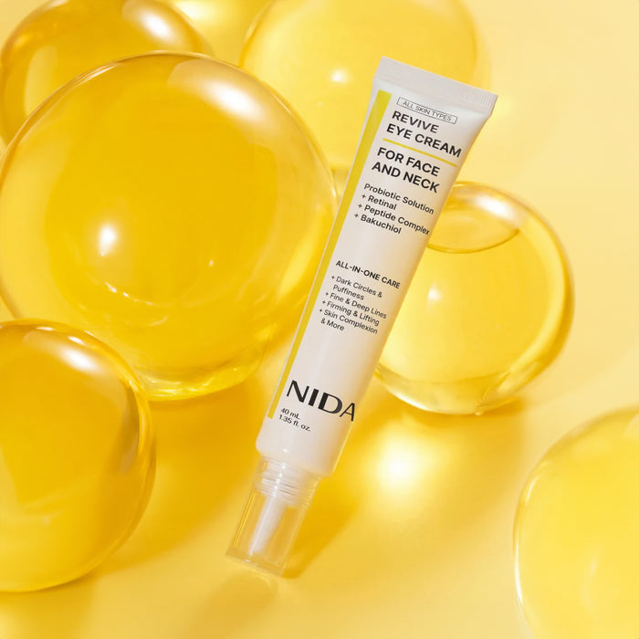 NIDA Revive Eye Cream For Face And Neck - stangrinamasis kremas paakiams, veidui ir kaklui
