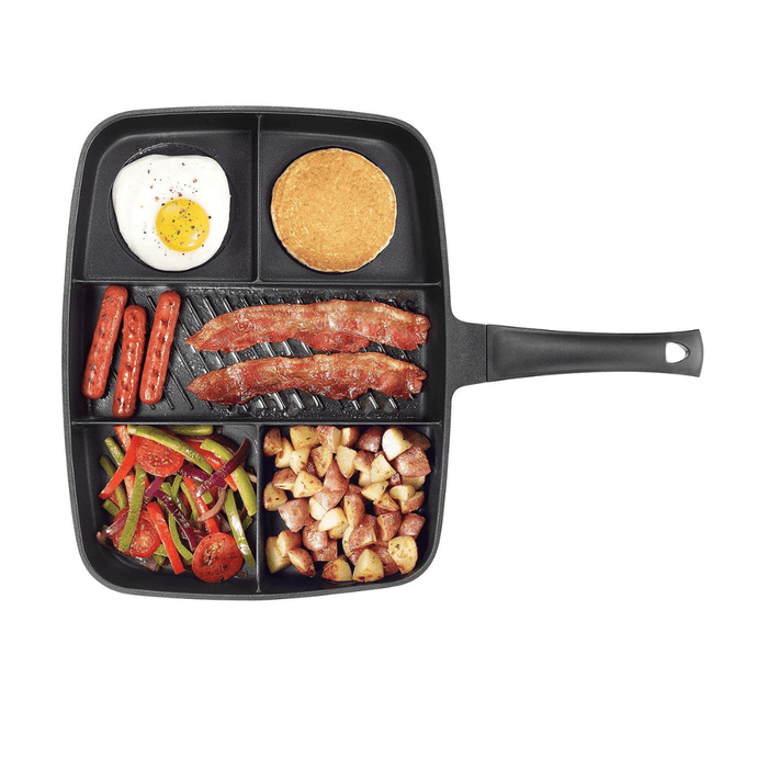 Gadget Gerbil Non-Stick 5-In-1 Master Frying Pan