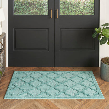 The Rug Corner Nourison Home Nourison Home - Easy Care Aqua Area Rug NES01