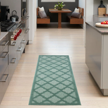 The Rug Corner Nourison Home Nourison Home - Easy Care Aqua Area Rug NES01