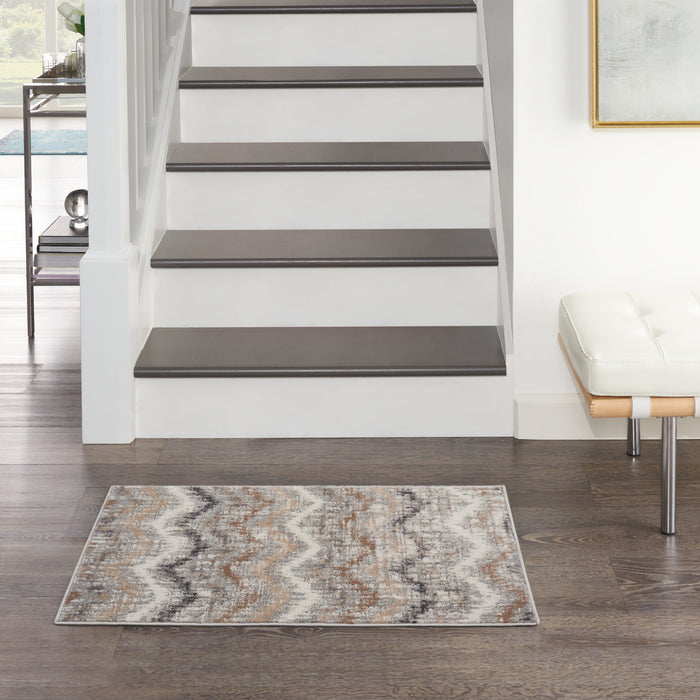 The Rug Corner Nourison Home Nourison Home - ELatteion Green/Ivory Area Rug ETN04