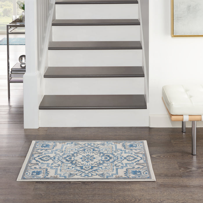 The Rug Corner Nourison Home Elation ETN10 IVBLU Area Rugs