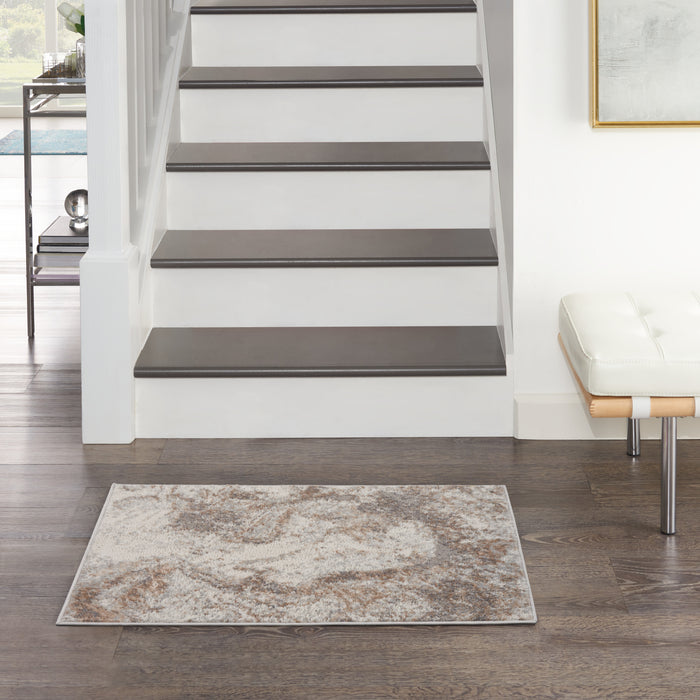 The Rug Corner Nourison Home Nourison Home - Elation Ivory/Green Area Rug ETN02