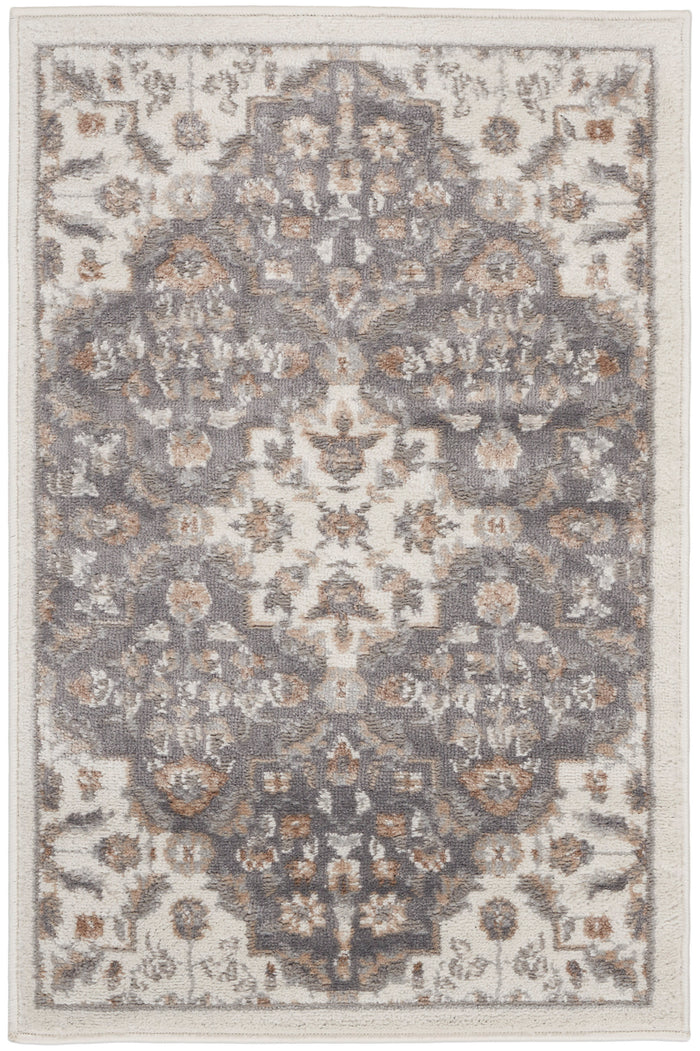The Rug Corner Nourison Home Nourison Home - ELatteion Ivory/Green Area Rug ETN08