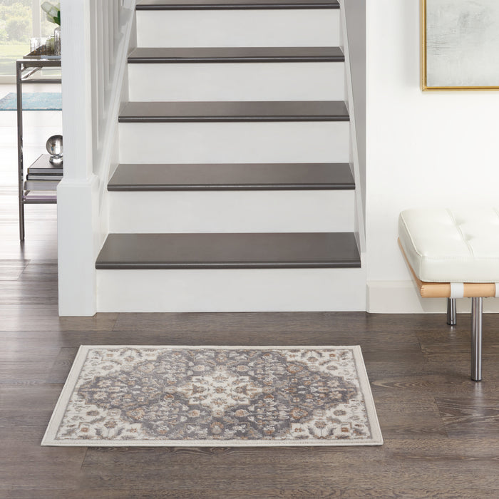 The Rug Corner Nourison Home Nourison Home - ELatteion Ivory/Green Area Rug ETN08