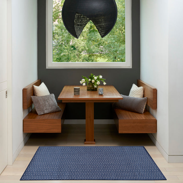 The Rug Corner Nourison Home Nourison Home - Horizon Indoor/Outdoor Navy Area Rug HOZ02