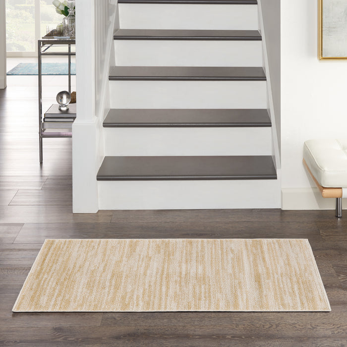 The Rug Corner Nourison Home Nourison Home - Nourison Essentials Ivory/Gold Area Rug NRE01