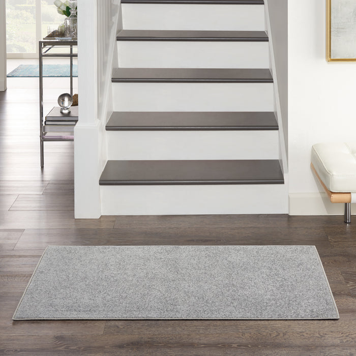The Rug Corner Nourison Home Nourison Home - Nourison Essentials Silver/Green Area Rug NRE01