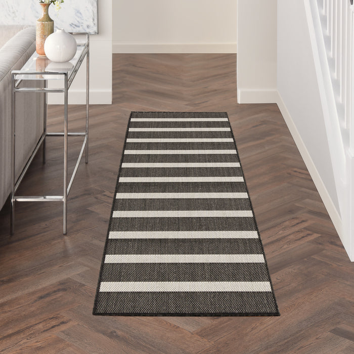 The Rug Corner Nourison Home Nourison Home - Positano Black/Ivory Area Rug POS03