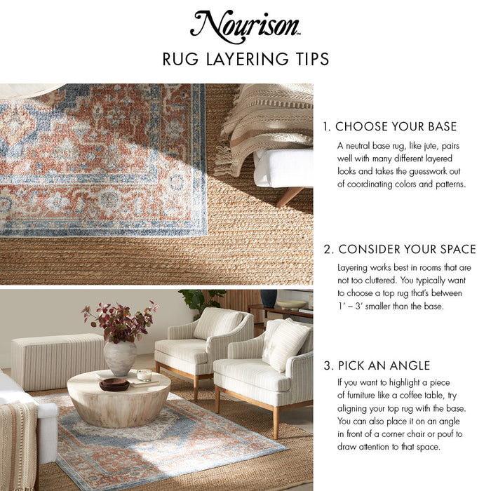 The Rug Corner Nourison Home Nourison Home - Positano Blue/Green Area Rug POS04