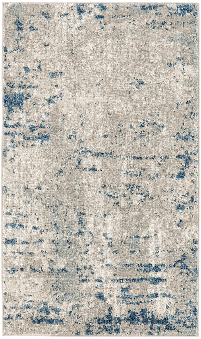 The Rug Corner Nourison Home Nourison Home - Quarry Ivory/Blue Area Rug QUA01