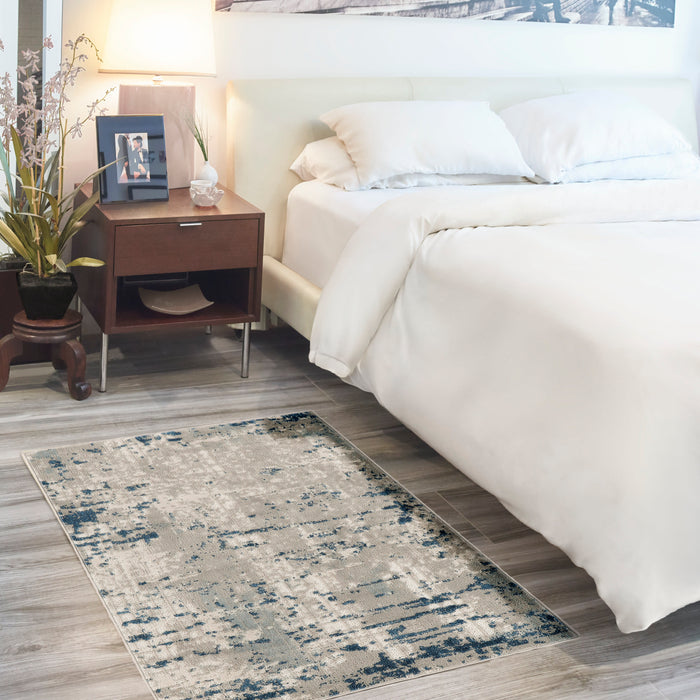 The Rug Corner Nourison Home Nourison Home - Quarry Ivory/Blue Area Rug QUA01