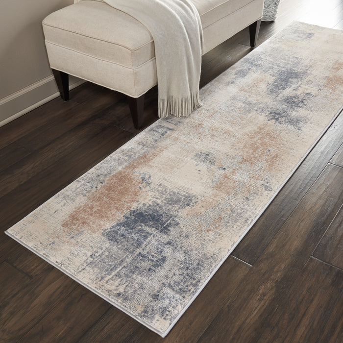 The Rug Corner Nourison Home Rustic Textures RUS02 BGEGY Area Rugs